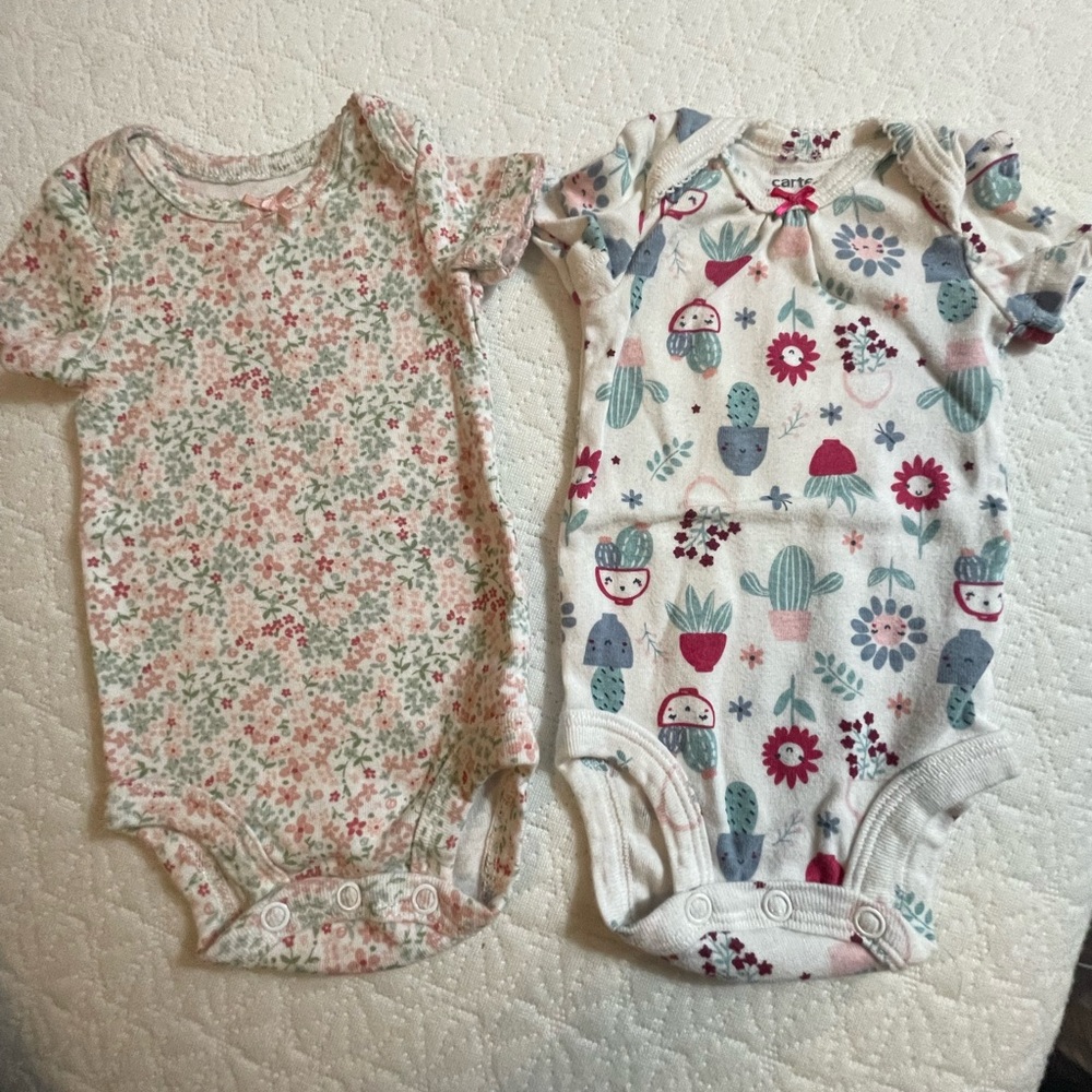 Caters Newborn Bundle Floral and Patterned onesies